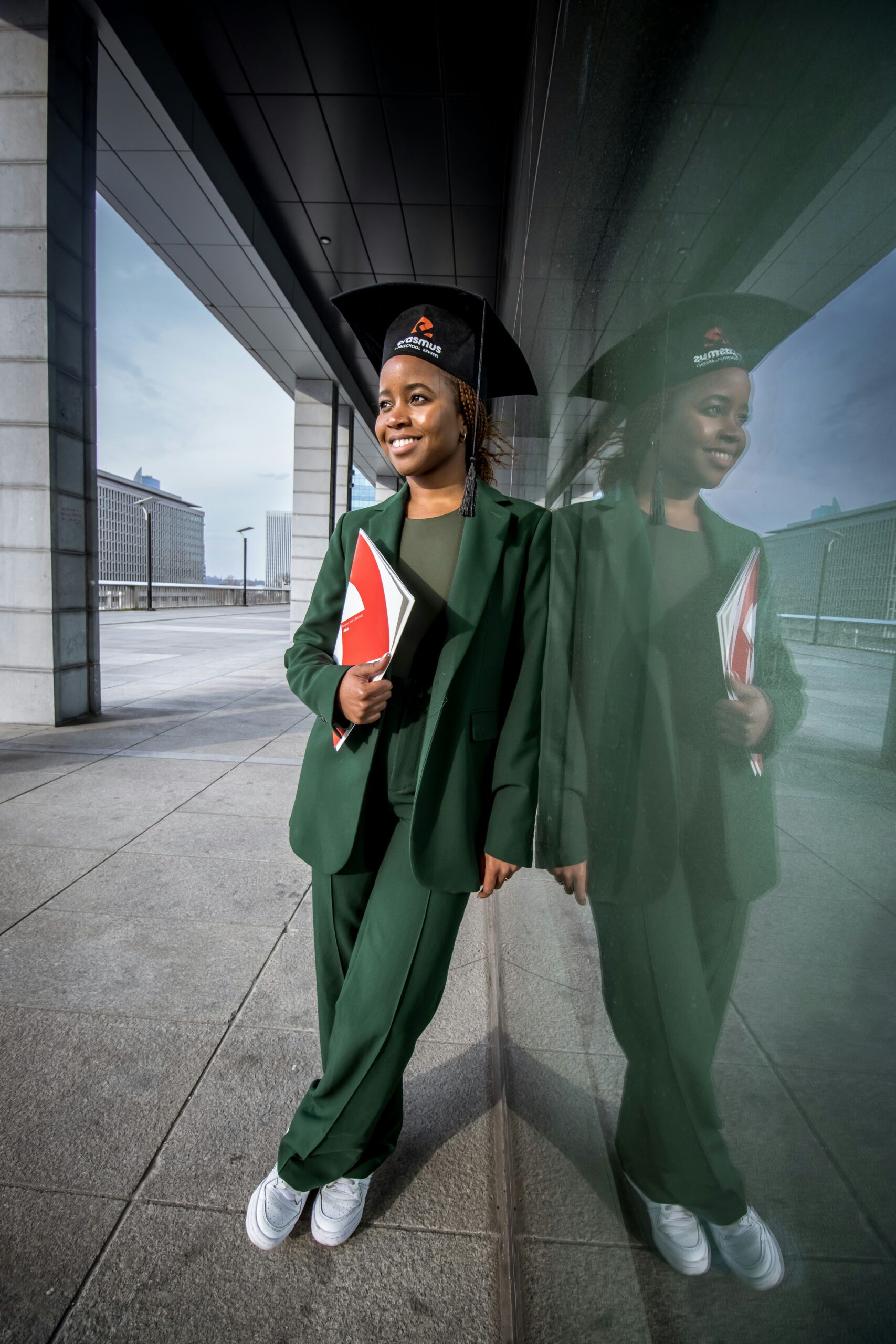 Nigerian student receiving study abroad admission and visa support from AfriXGlobal Connect