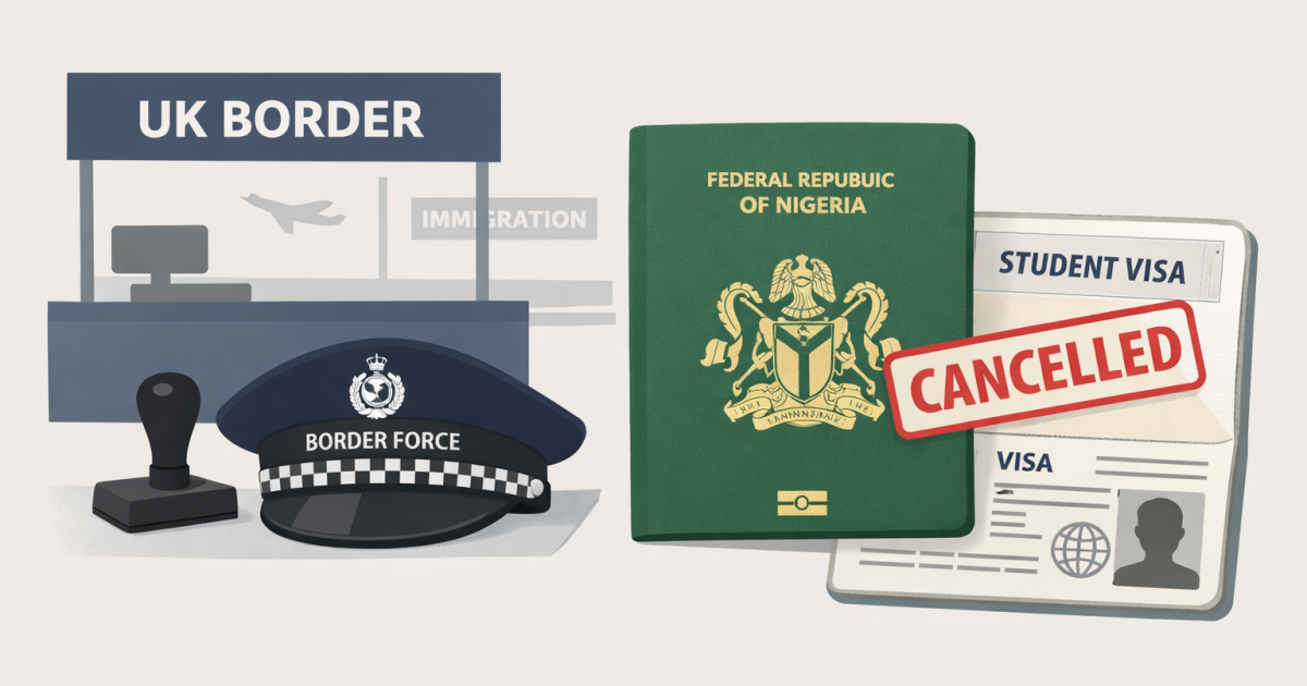 Can UK Border Officers Cancel a Nigerian Student’s Visa? (Real Rules Explained)