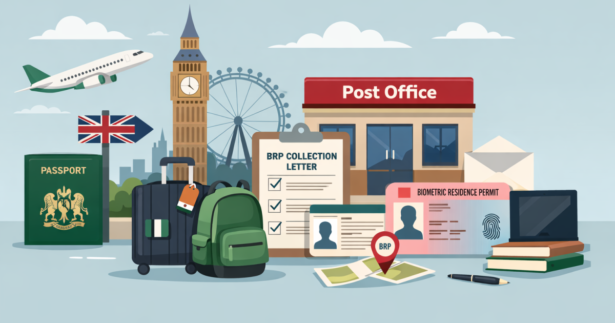 How Nigerian Students Collect Their BRP After Arrival in the UK (Full Guide)