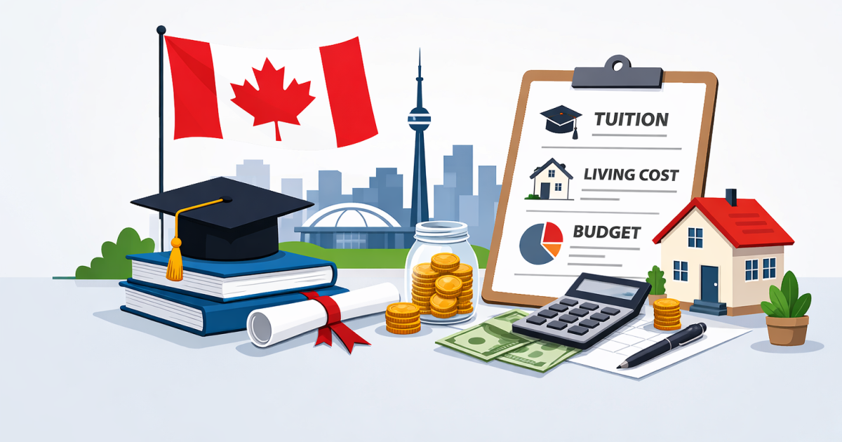 Total cost of studying in Canada for Nigerian students including tuition and living expenses