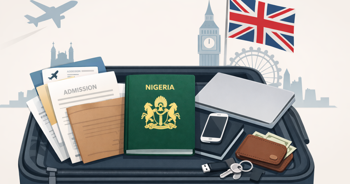 Documents Nigerian Students Must Carry in Hand Luggage When Traveling to the UK
