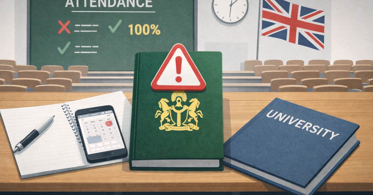 UK university attendance rules Nigerian students must follow
