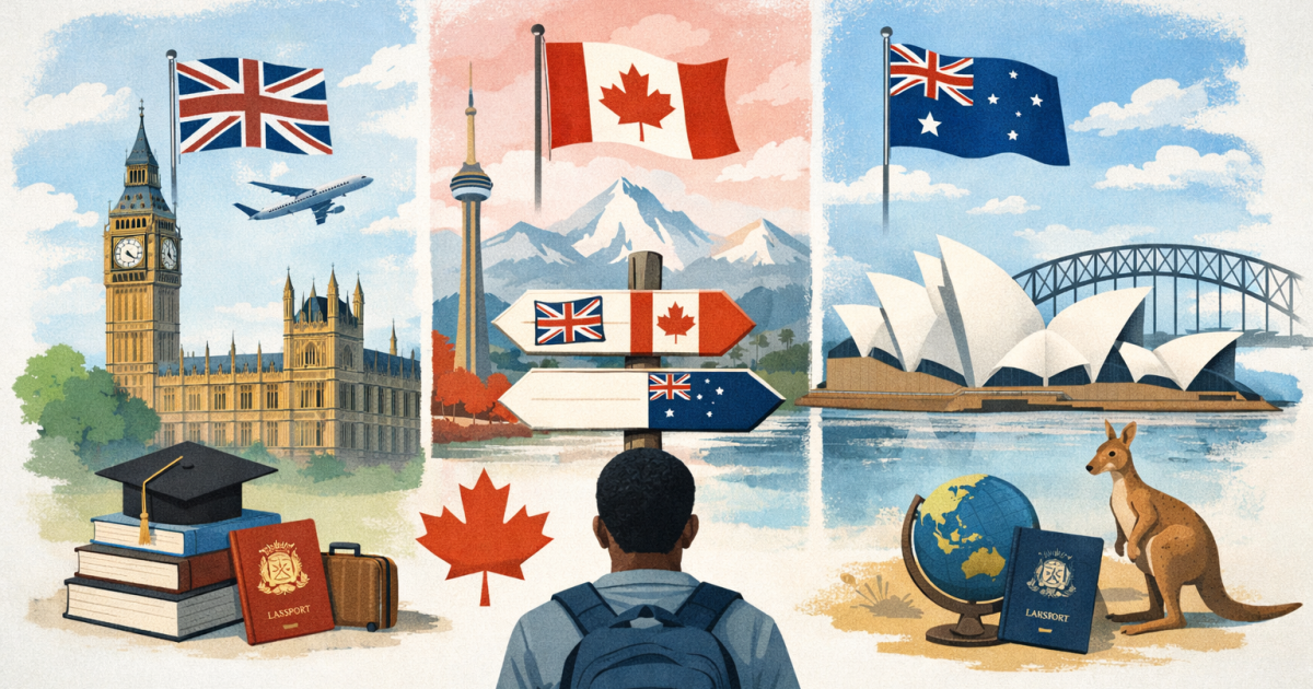 UK vs Canada vs Australia comparison for Nigerian students