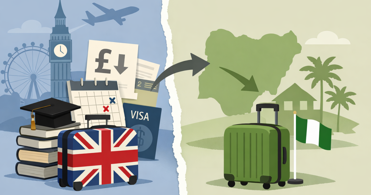Why some Nigerian students return home early from the UK